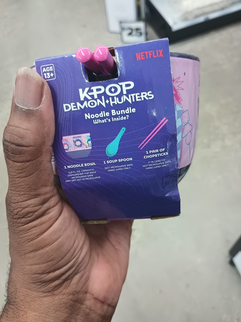 Netflix K-POP Demon Hunters Pink Noodle Bowl Bundle